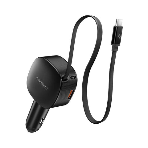 Spigen Essential USB-C USB-A 60W EV603BT Car Charger (Black)