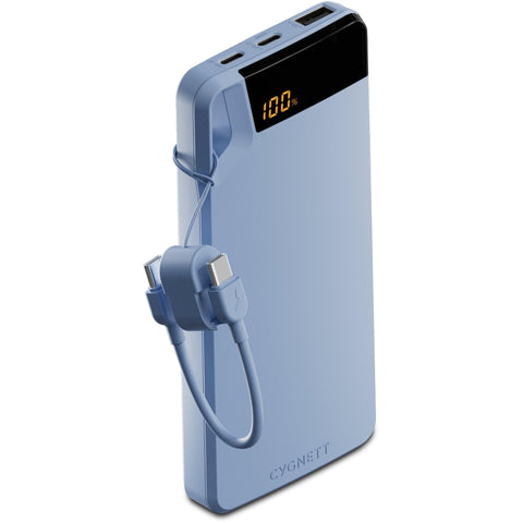Cygnett Boost 4S 20W Power Bank 10K with Lanyard Cable (Blue)