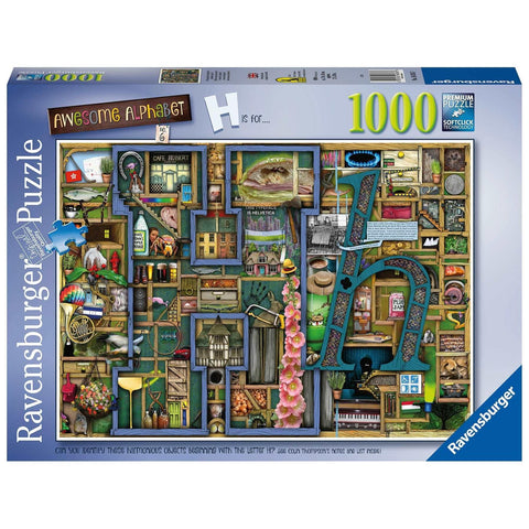 Ravensburger 1000pc Awesome Alphabet H Puzzle