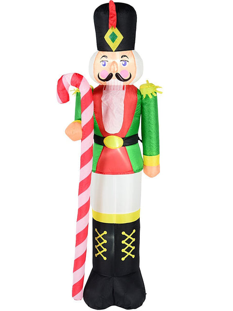 Christmas Warehouse - ARBL2608 1.8m Nutcracker Soldier | LED Outdoor Inflatable Classic Palette