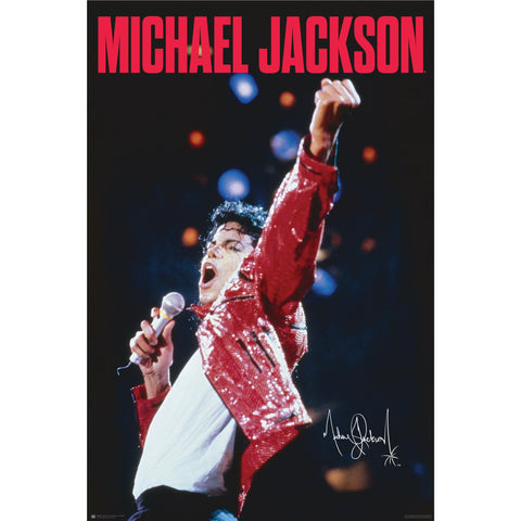 Michael Jackson - Red Jacket Poster