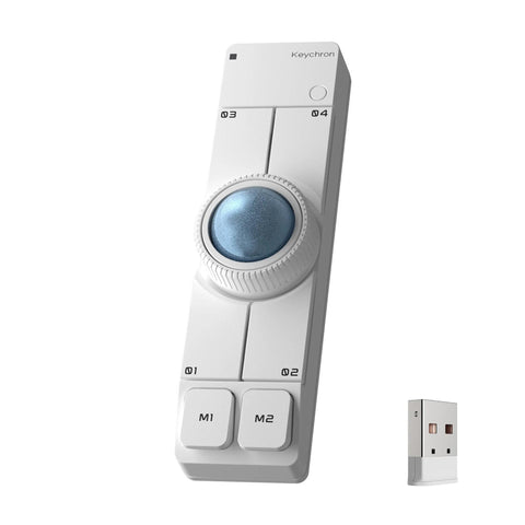 Keychron Nape Pro Wireless Trackball Mouse (White)