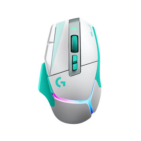 Logitech G G502 X PLUS Wireless RGB Gaming Mouse (White/Mint)