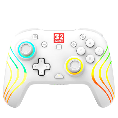 Turtle Beach Afterglow Wave Wireless RGB Gaming Controller for Nintendo Switch 2 (White)