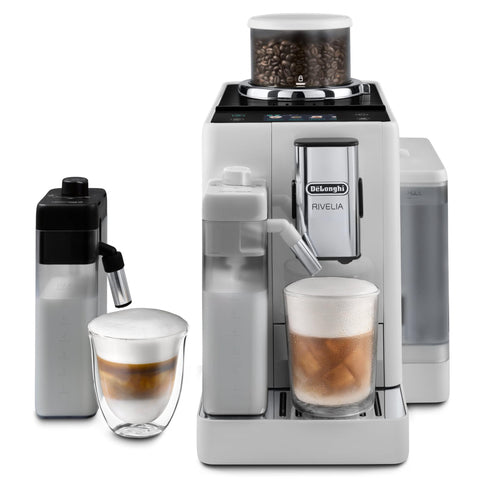De'Longhi Rivelia With Cool Carafe Fully Automatic Coffee Machine (White)