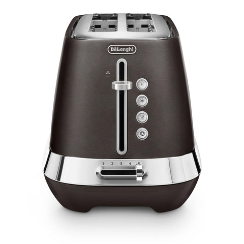 De'Longhi Diadema 2 Slice Long Slot Toaster (Onyx Black)
