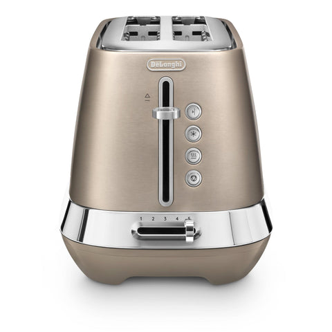 De'Longhi Diadema 2 Slice Long Slot Toaster (Bronze)