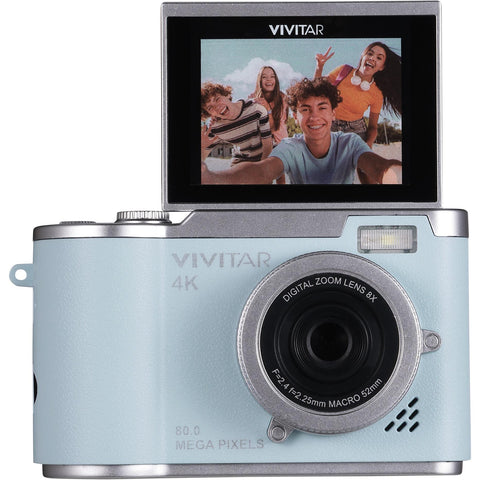 Vivitar SnapShot Pro Digital Camera Kit with 2.4" Flip Screen (Blue)