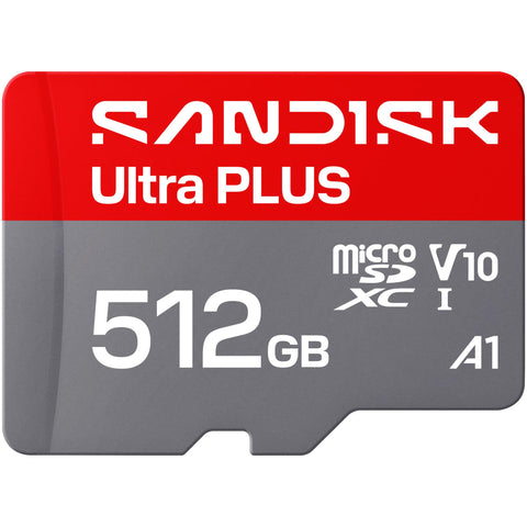 SanDisk Ultra PLUS microSDXC 512GB 200MB/s Memory Card