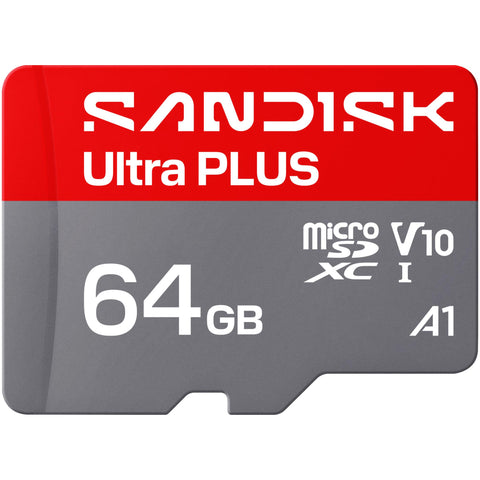 SanDisk Ultra PLUS microSDXC 64GB 150MB/s Memory Card