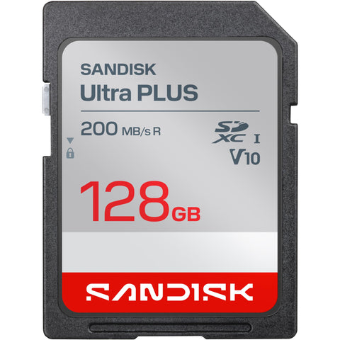 SanDisk Ultra PLUS SDXC 128GB 200MB/s Memory Card
