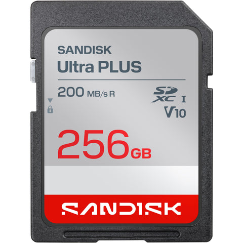 SanDisk Ultra PLUS SDXC 256GB 200MB/s Memory Card