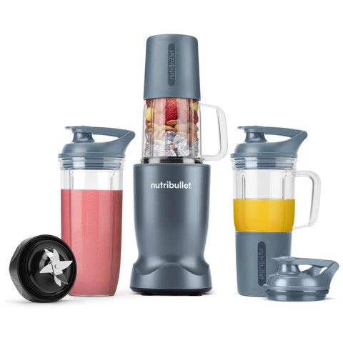 NutriBullet Turbo Personal Blender Ultimate Pack (Slate Blue)