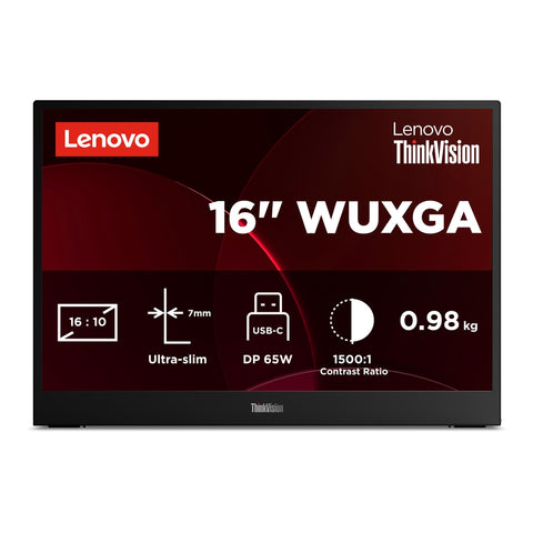 Lenovo ThinkVision M16 16" WUXGA IPS Portable Monitor
