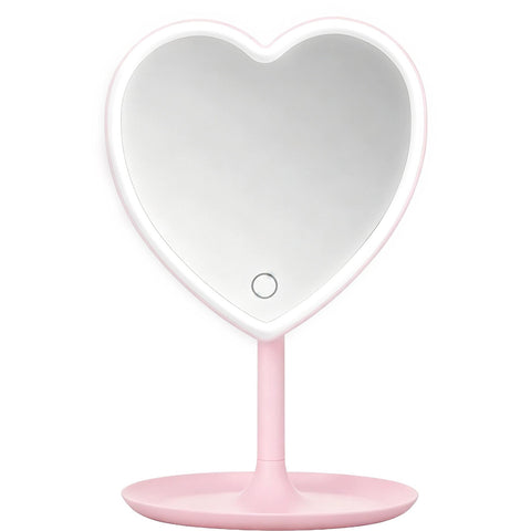 Flea Market Desktop LED Mirror (Heart)