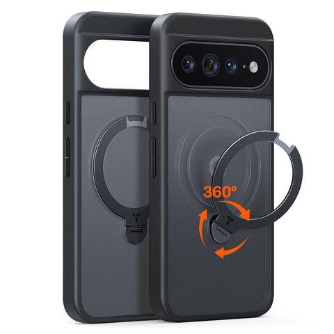 Torras Ostand Q3 Spin Case for Pixel 11 Pro XL(Black)