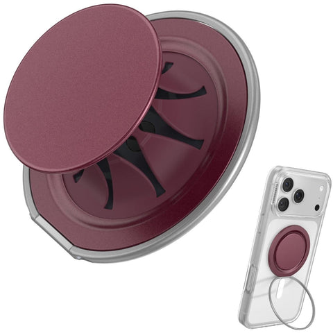 PopSockets Low-Pro PopGrip MagSafe Phone Grip/Stand (Burgundy)