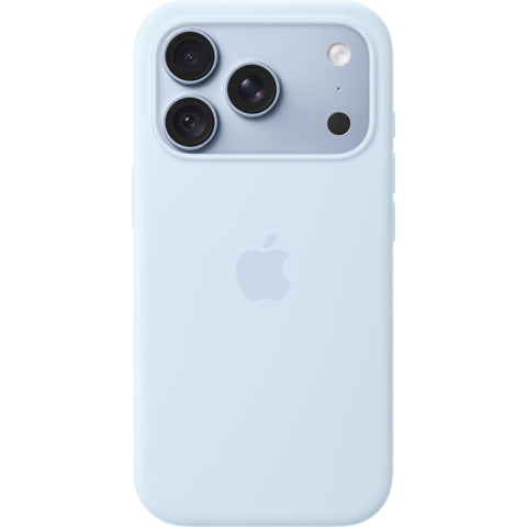 Apple iPhone 18 Pro Silicone Case with MagSafe (Crisp Blue)