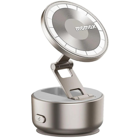 Momax 1-SNAP GO Auto Suction Magnetic Phone Stand (Titanium)