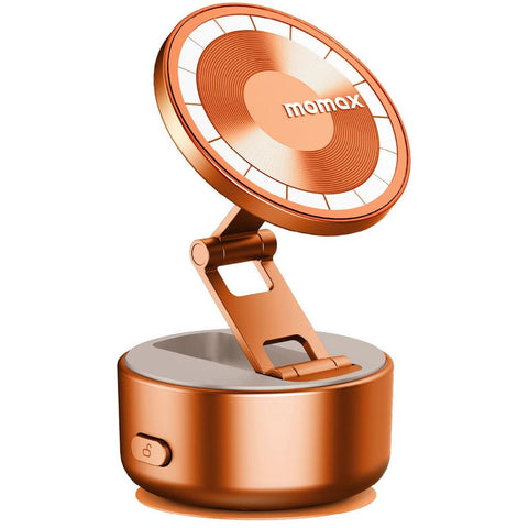 Momax 1-SNAP GO Auto Suction Magnetic Phone Stand (Orange)