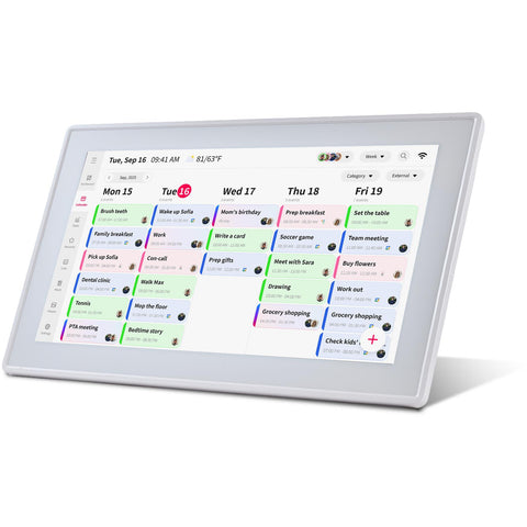 Jackson 15.6" OnePlace Family Calendar (White)
