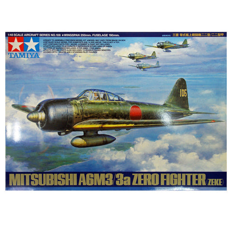 Tamiya 1/48 Mitsubushi A6M3/3a Zero Fighter (Zeke)