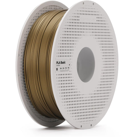 Bambu Lab PLA Basic 3D Printer Filament With Spool (Bronze) [1kg]