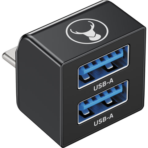 Bonelk USB-C to USB-A Dual Adapter (Black)