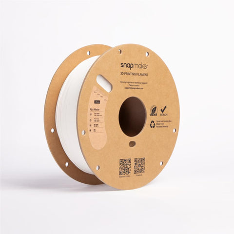 Snapmaker Matte PLA 3D Printer Filament With Spool (Ivory White) [1kg]