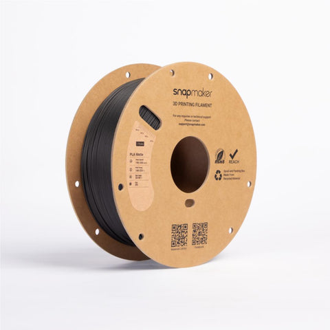 Snapmaker Matte PLA 3D Printer Filament With Spool (Carbon Black) [1kg]