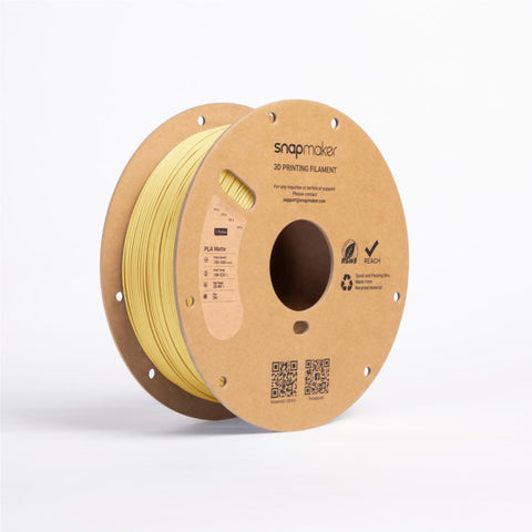 Snapmaker Matte PLA 3D Printer Filament With Spool (Butter Cream) [1kg]