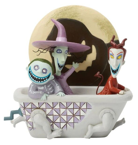 Jim Shore Disney Traditions - The Nightmare Before Christmas - Lock, Shock and Barrel in Tub - Mischief Makers