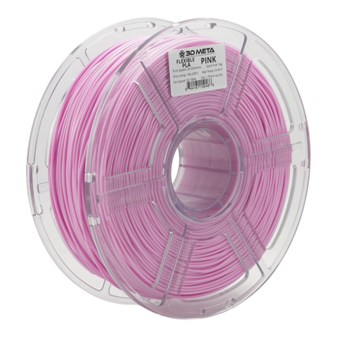 3D META Flexible PLA 3D Printing Filament - Pink
