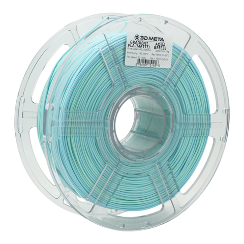 3D META Gradient PLA 3D Printing Filament - Aqua Breeze (Matte)