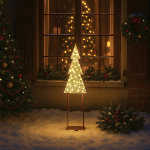 Lexi Lighting 2D Mesh Christmas Tree with twinkle LED - Warm White - Small
