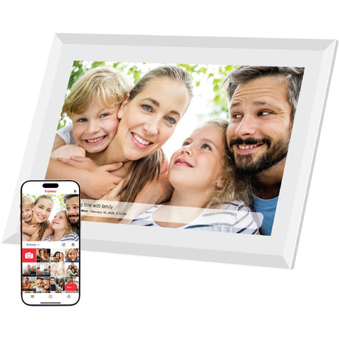 AKAI 10.1" Digital Photo Frame (White)