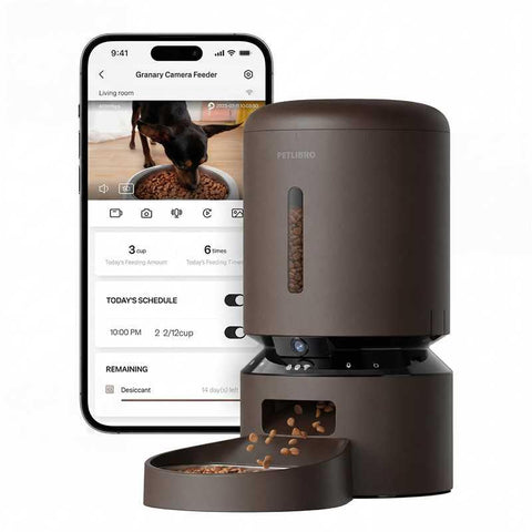 Petlibro Granary Camera Smart Feeder Single Tray 5L (Coffee)
