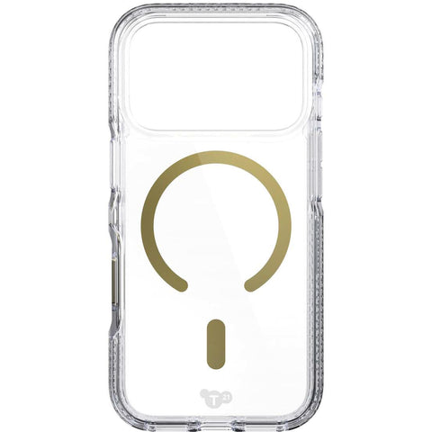 Tech21 EvoCrystal MagSafe Case for iPhone 18 Pro (Clear/Gold)