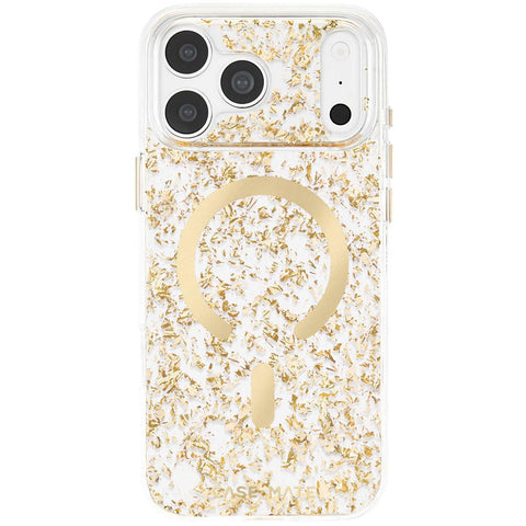 Case-Mate Karat Flakes MagSafe Case for iPhone 18 Pro (Gold)