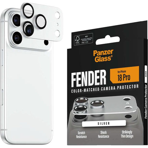 PanzerGlass Fender Camera Protector for iPhone 18 Pro (Silver)