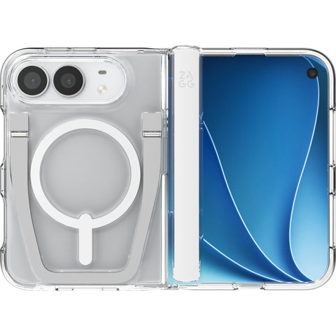 ZAGG Crystal Palace Snap KickStand case for iPhone Fold (Clear)