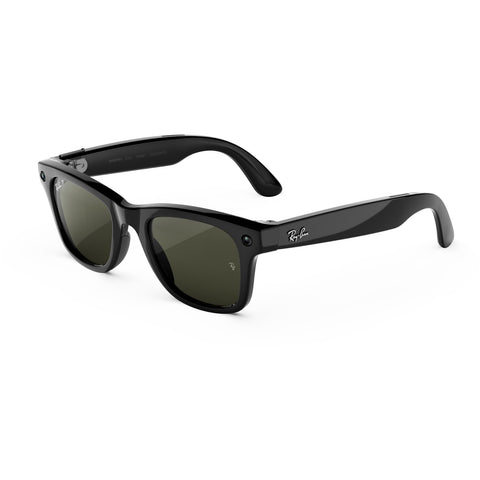 Ray-Ban Meta (Gen 3) Wayfarer (Shiny Black/Polarised Green Lenses)