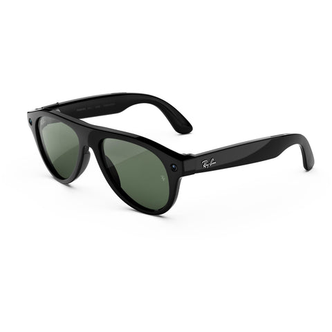Ray-Ban Meta (Gen 3) Aviator (Shiny Black/Transitions® Graphite Green)