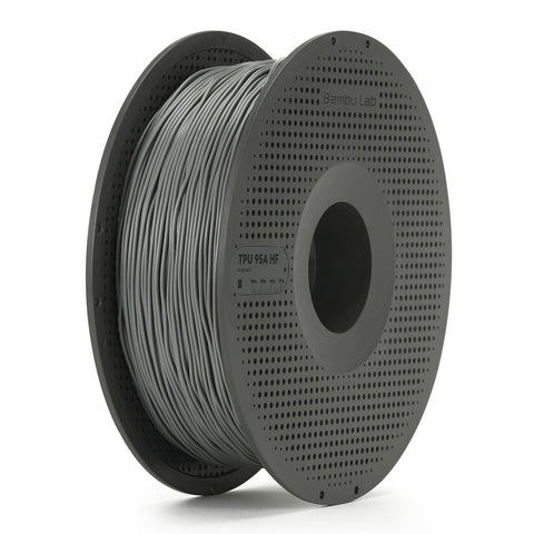Bambu Lab TPU 95A HF 3D Printer Filament With Spool (Gray) [1kg]