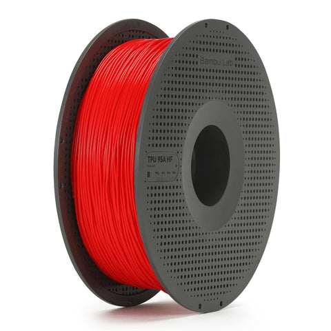 Bambu Lab TPU 95A HF 3D Printer Filament With Spool (Red) [1kg]