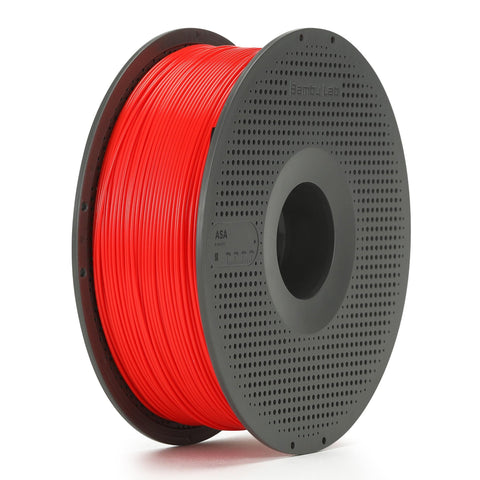 Bambu Lab ASA 3D Printer Filament With Spool (Red) [1kg]
