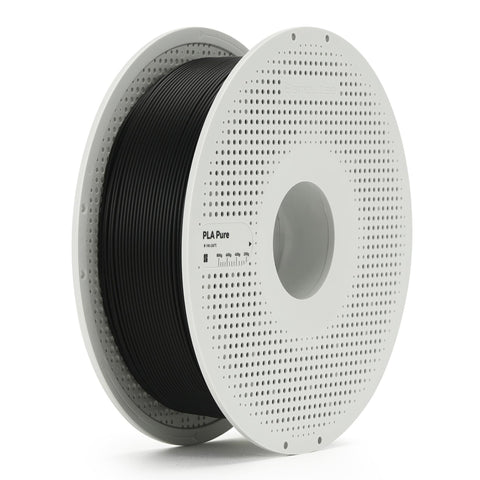 Bambu Lab PLA Pure 3D Printer Filament With Spool (Absolute Black) [1kg]