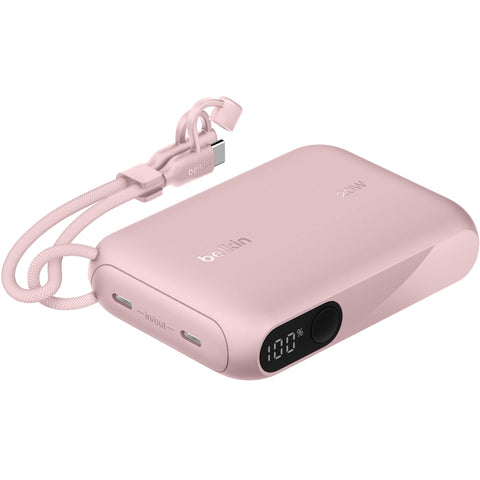 Belkin BoostCharge 10K Power Bank with Display (Pink)