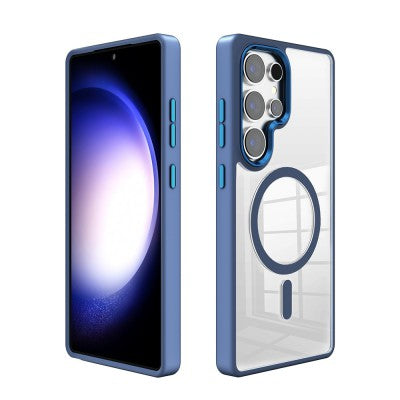 Redefine Clear Case with Metal Lens for Samsung Galaxy S25 Ultra - Blue