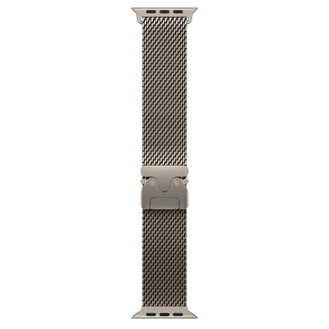 Apple Watch 49mm Natural Titanium Milanese Loop [Medium]